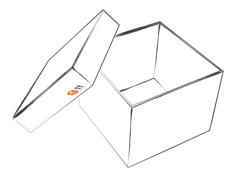 Hardcover box with upper and lower cover